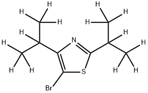 5-Bromo-[4-di(iso-propyl)-d14]-thiazole Struktur