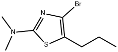 4-Bromo-5-(n-propyl)-2-(dimethylamino)thiazole Structure