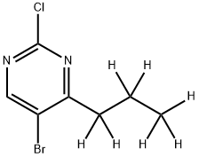 5-Bromo-2-chloro-4-(n-propyl-d7)-pyrimidine Structure