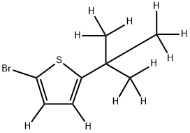 2-Bromo-5-(tert-butyl)thiophene-d11 Structure