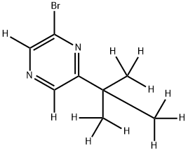 2-Bromo-6-(tert-butyl)pyrazine-d11 Structure