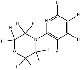 2-Bromo-6-(morpholino)pyridine-d11 Struktur