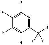 3-Bromo-6-methylpyridine-d6 Struktur