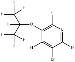 3-Bromo-5-(iso-propoxy)pyridine-d10 Struktur