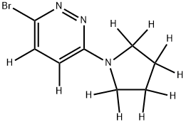 3-Bromo-6-(pyrrolidino)pyridazine-d10 Structure