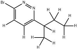 3-Bromo-6-(sec-butyl)pyridazine-d11,1643576-84-4,结构式