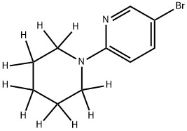3-Bromo-6-(piperidino-d10)-pyridine Structure