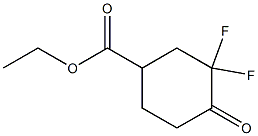 ethyl 3,3-difluoro-4-oxocyclohexane-1-carboxylate Struktur