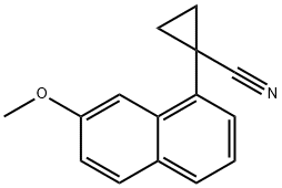 1-(7-Methoxy-1-naphthyl)cyclopropanecarbonitrile Struktur