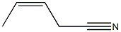 3-Pentenenitrile,(3Z)- 化学構造式