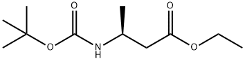 (S)-3-(BOC-氨基)丁酸乙酯,166194-56-5,结构式