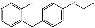 1-Chloro-2-[(4-ethoxyphenyl)methyl]benzene 化学構造式