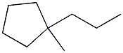 1-Methyl-1-propylcyclopentane. Structure