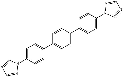 1H-1,2,4-Triazole,1,1'-[1,1':4',1''-terphenyl]-4,4''-diylbis- Struktur