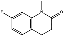 7-氟-1-甲基-3,4-二氢喹啉-2(1H)-酮,166883-03-0,结构式