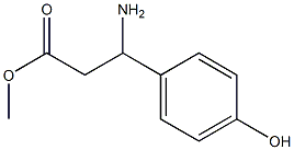 3-氨基-3-(4-羟基苯基)丙酸甲酯 结构式