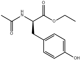 ethyl (2R)-2-acetamido-3-(4-hydroxyphenyl)propanoate Structure