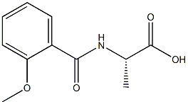 (S)-2-(2-methoxybenzamido)propanoic acid Structure