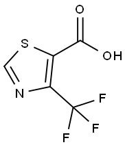 4-(トリフルオロメチル)-1,3-チアゾール-5-カルボン酸 化学構造式