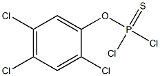 o-(2,4,5-trichlorophenyl) phosphorodichloridothioate Struktur