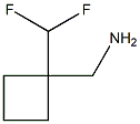 1-[1-(difluoromethyl)cyclobutyl]methanamine Structure