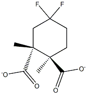 1,2-dimethyl trans-4,4-difluorocyclohexane-1,2-dicarboxylate Structure