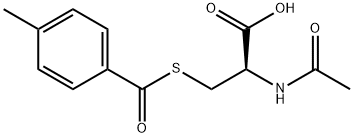 (R)-2-乙酰氨基-3-((4-甲基苯甲酰基)硫基)丙酸, 1695562-36-7, 结构式