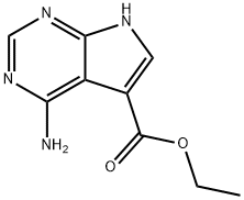 Ethyl 4-amino-7H-pyrrolo[2,3-d]pyrimidine-5-carboxylate, 1696907-15-9, 结构式