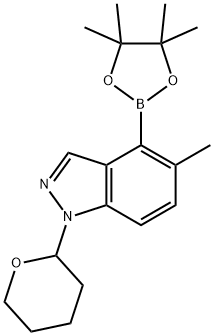 1698028-42-0 5-甲基-1-(四氢-2H-吡喃-2-基)-4-(4,4,5,5-四甲基-1,3,2-二噁硼烷-2-基)-1H-吲唑
