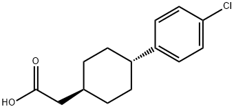 2-((1r,4r)-4-(4-chlorophenyl)cyclohexyl)acetic acid Struktur