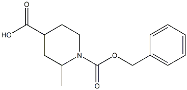 1-((benzyloxy)carbonyl)-2-methylpiperidine-4-carboxylic acid 结构式
