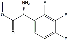 METHYL (2R)-2-AMINO-2-(2,3,4-TRIFLUOROPHENYL)ACETATE Struktur