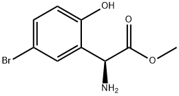 METHYL (2S)-2-AMINO-2-(5-BROMO-2-HYDROXYPHENYL)ACETATE Structure