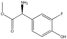 METHYL (2S)-2-AMINO-2-(3-FLUORO-4-HYDROXYPHENYL)ACETATE Structure