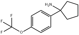 1-[4-(Trifluoromethoxy)phenyl]cyclopentanamine Struktur