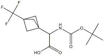 2-{[(tert-butoxy)carbonyl]amino}-2-[3-(trifluoromethyl)bicyclo[1.1.1]pentan-1-yl]acetic acid Structure