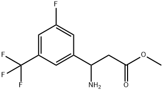 METHYL 3-AMINO-3-[3-FLUORO-5-(TRIFLUOROMETHYL)PHENYL]PROPANOATE Structure