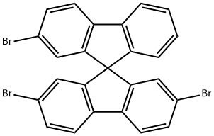 2,2',7-トリブロモ-9,9'-スピロビ[フルオレン] 化学構造式