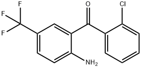 (2-氨基-5-(三氟甲基)苯基)(2-氯苯基)甲酮 结构式