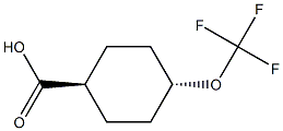 trans-4-(trifluoromethoxy)cyclohexane-1-carboxylic acid Structure