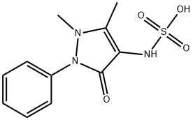(1,5-dimethyl-3-oxo-2-phenyl-2,3-dihydro-1H-pyrazol-4-yl)-sulfamic acid Struktur