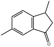 3,6-二甲基-2,3-二氢-1H-茚-1-酮 结构式