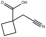 1-(cyanomethyl)cyclobutane-1-carboxylic acid Struktur