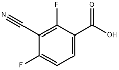 3-氰基-2,4-二氟苯甲酸,177942-39-1,结构式