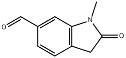 INDOLE-6-CARBOXALDEHYDE, 2,3-DIHYDRO-1-METHYL-2-OXO- Structure