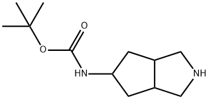 tert-butyl N-{octahydrocyclopenta[c]pyrrol-5-yl}carbamate Struktur