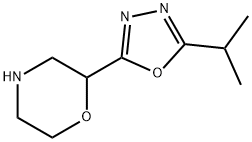 Morpholine, 2-[5-(1-methylethyl)-1,3,4-oxadiazol-2-yl]- Structure