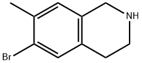 6-bromo-4-methyl-1,2,3,4-tetrahydroisoquinoline Struktur