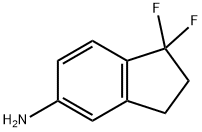 1,1-Difluoro-2,3-dihydro-1H-inden-5-amine Struktur