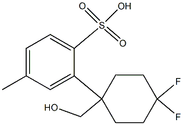 4-メチルベンゼンスルホン酸(4,4-ジフルオロシクロヘキシル)メチル 化学構造式